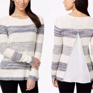 Calvin Klein Jeans long sleeve sweater striped SZ S